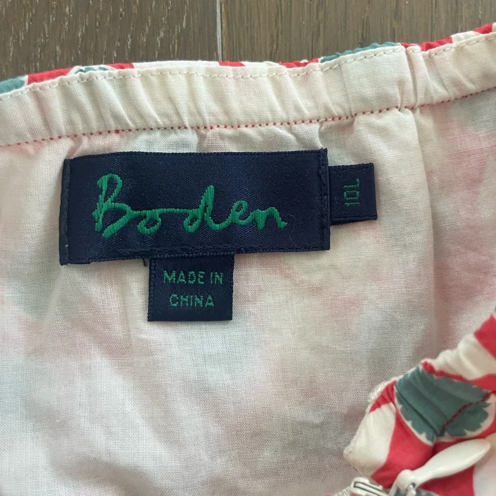 Boden 100% Cotton Halter Floral Dress 10L - Picture 3 of 6
